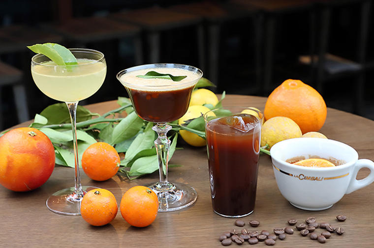 柑橘のカクテル