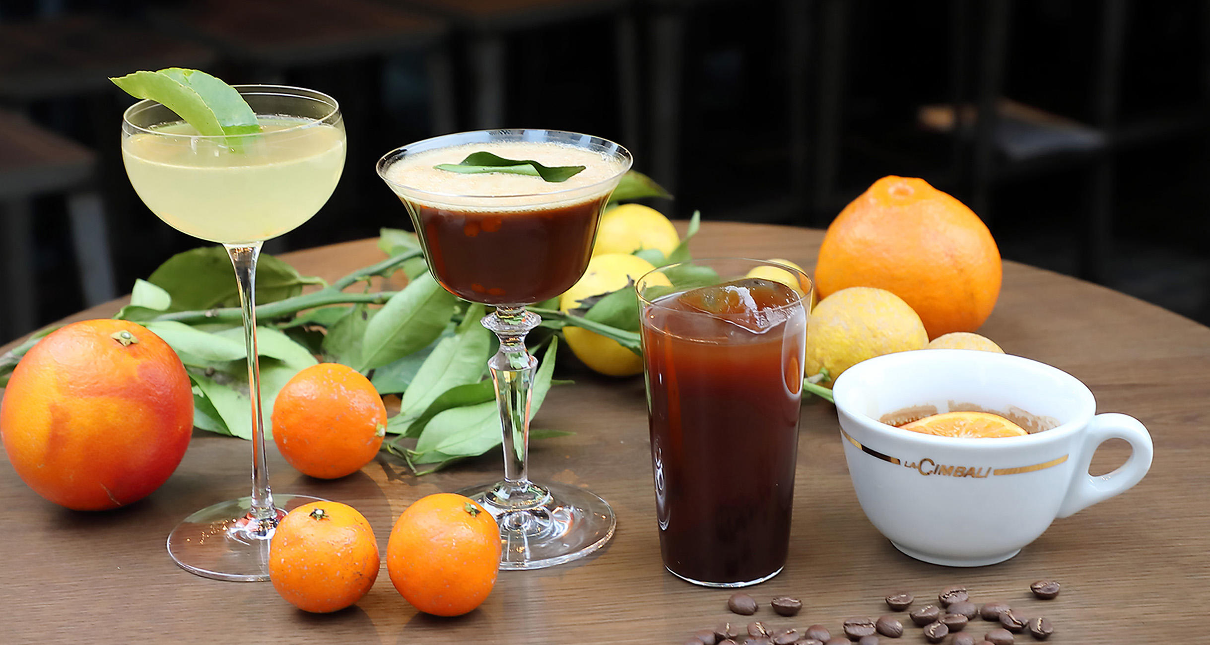 柑橘のカクテル