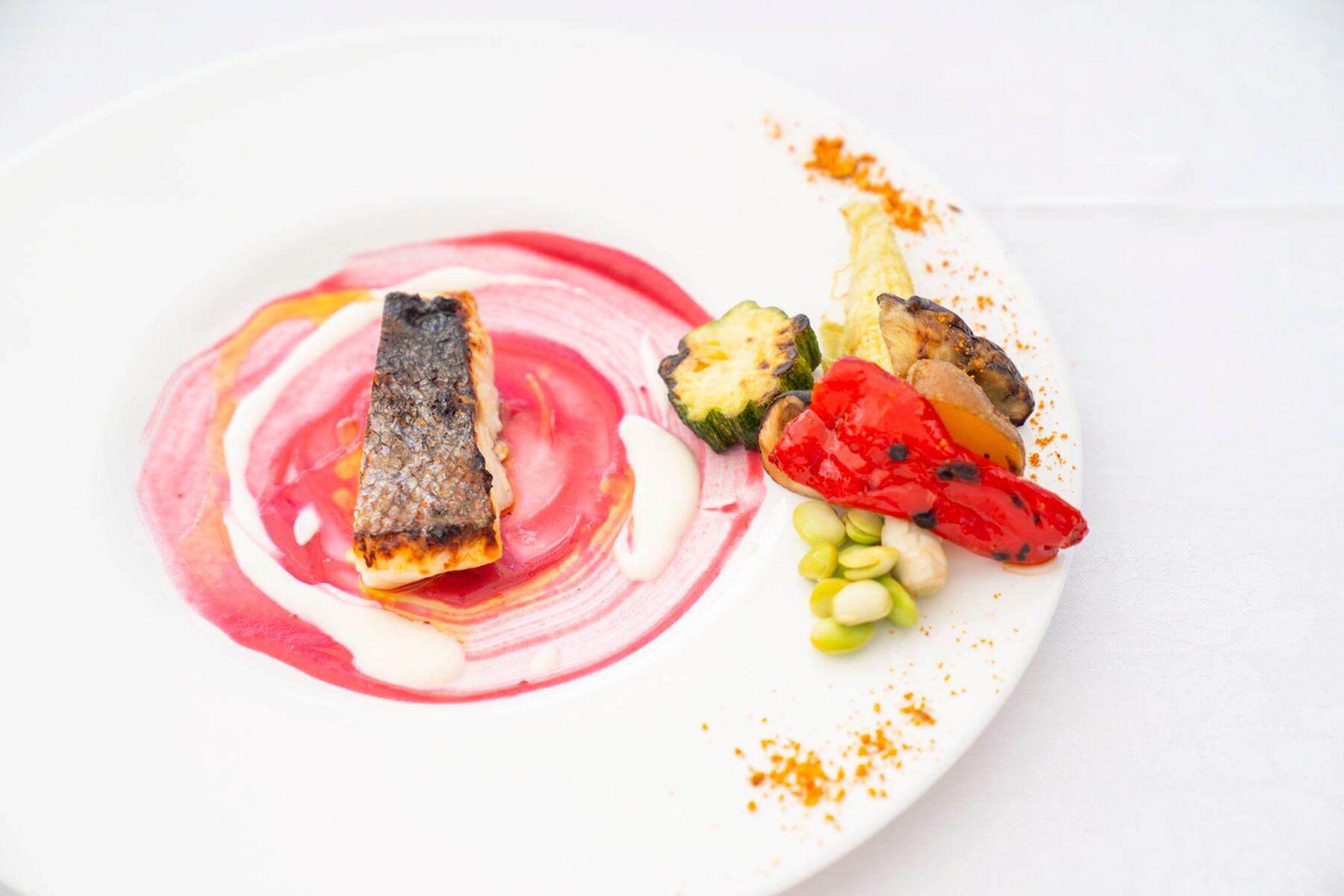 相馬原釜漁港のスズキのロースト