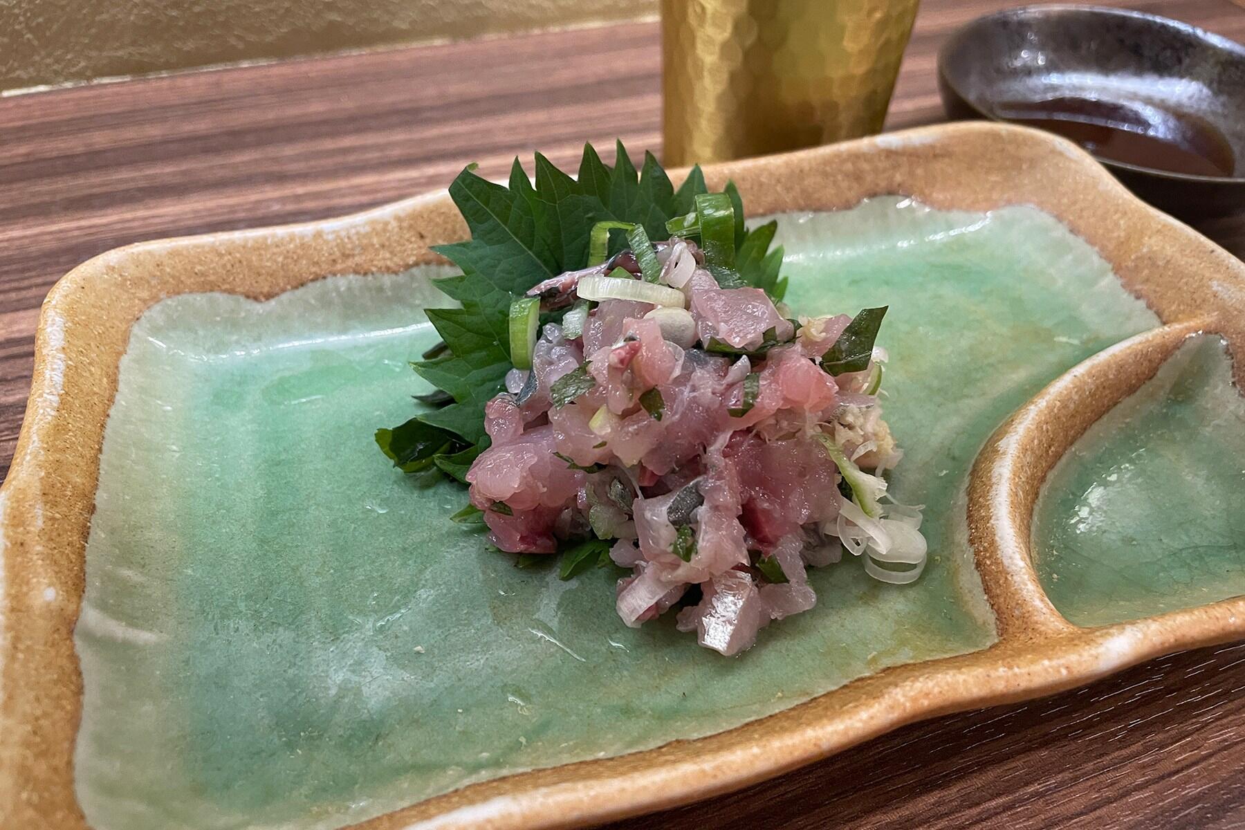 長崎産真鯵のたたき