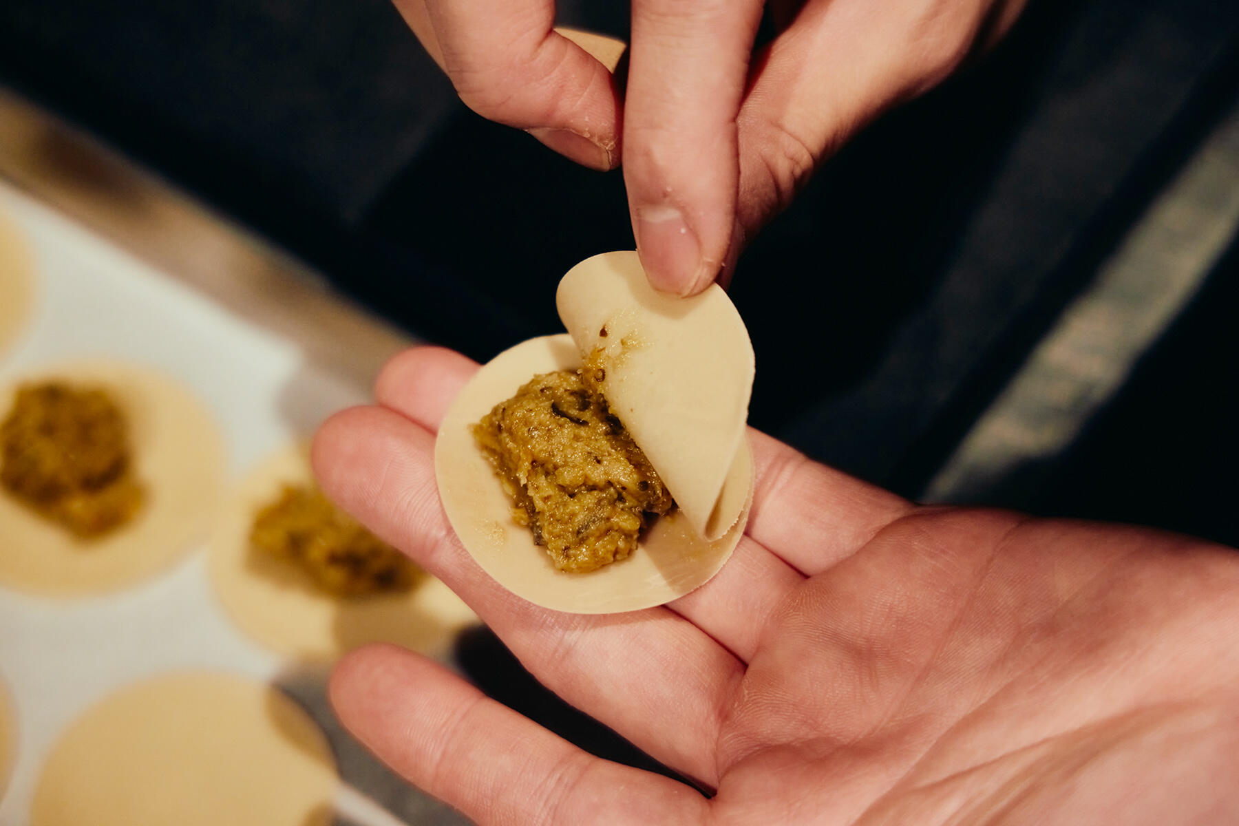 ラビオリを成形してゆでる②