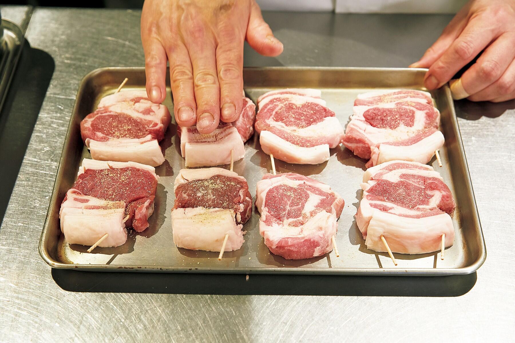 衣をつけて揚げる①