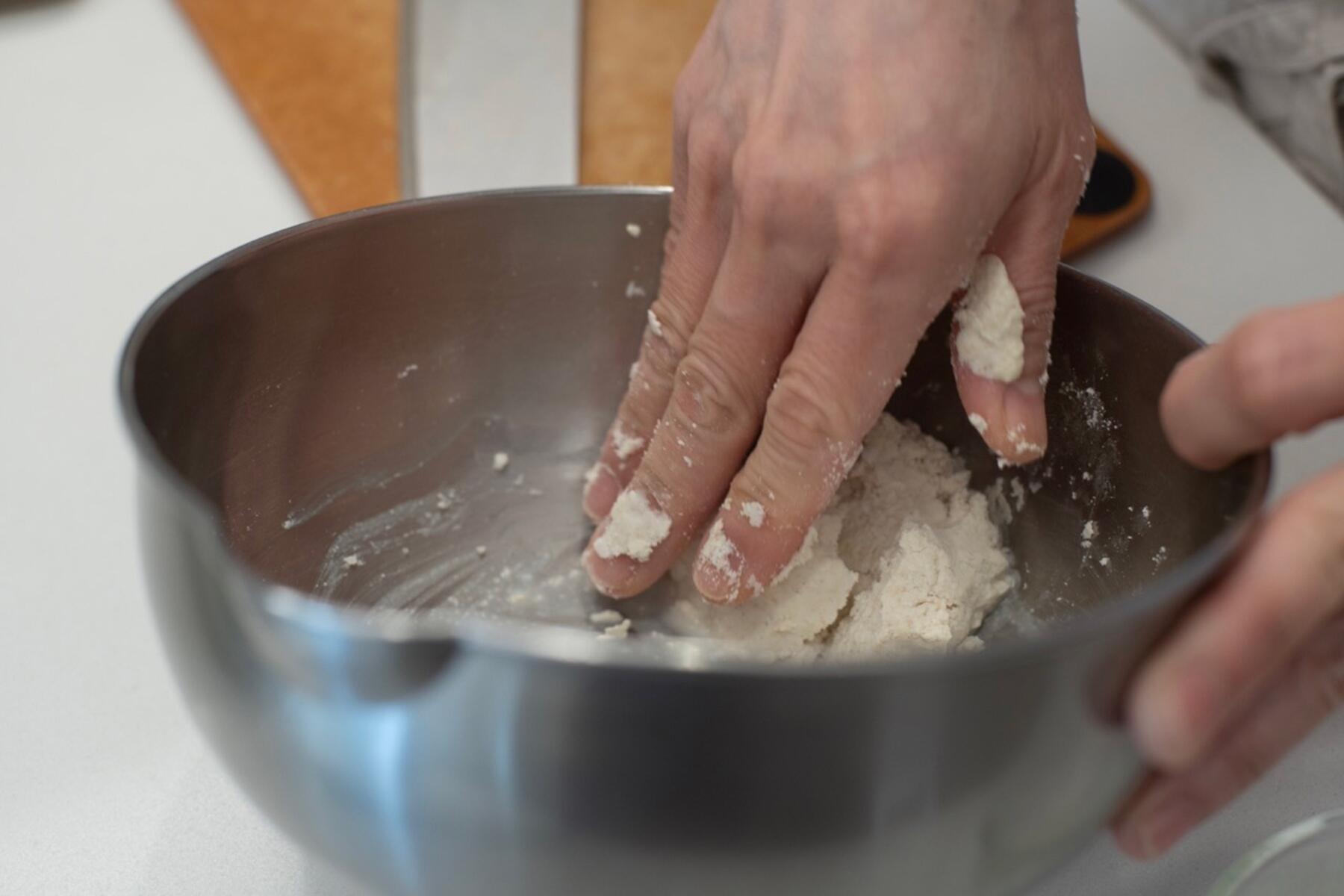 団子の下ごしらえ