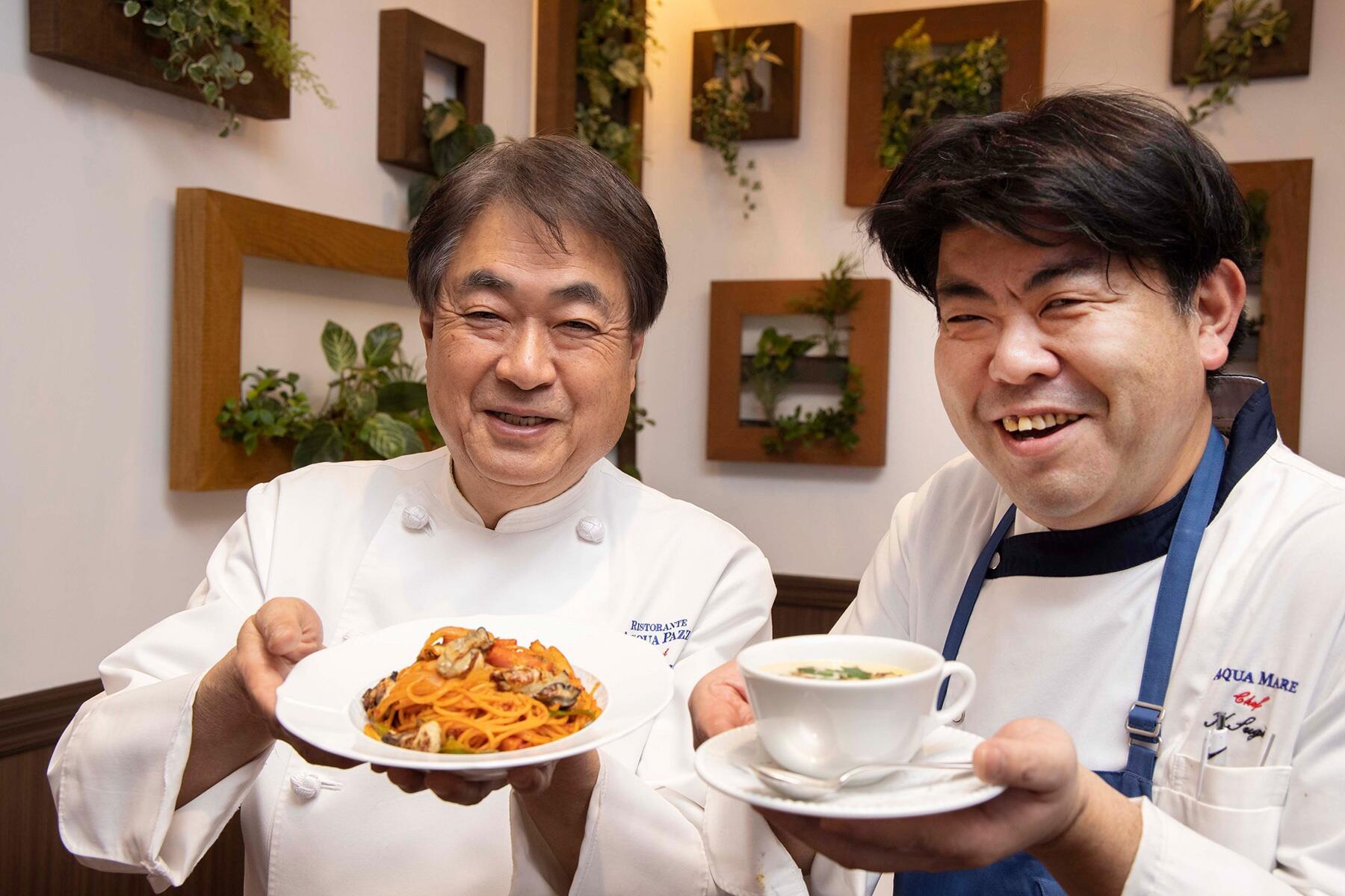 日髙良実さん（左）、須貝恵介さん（右）