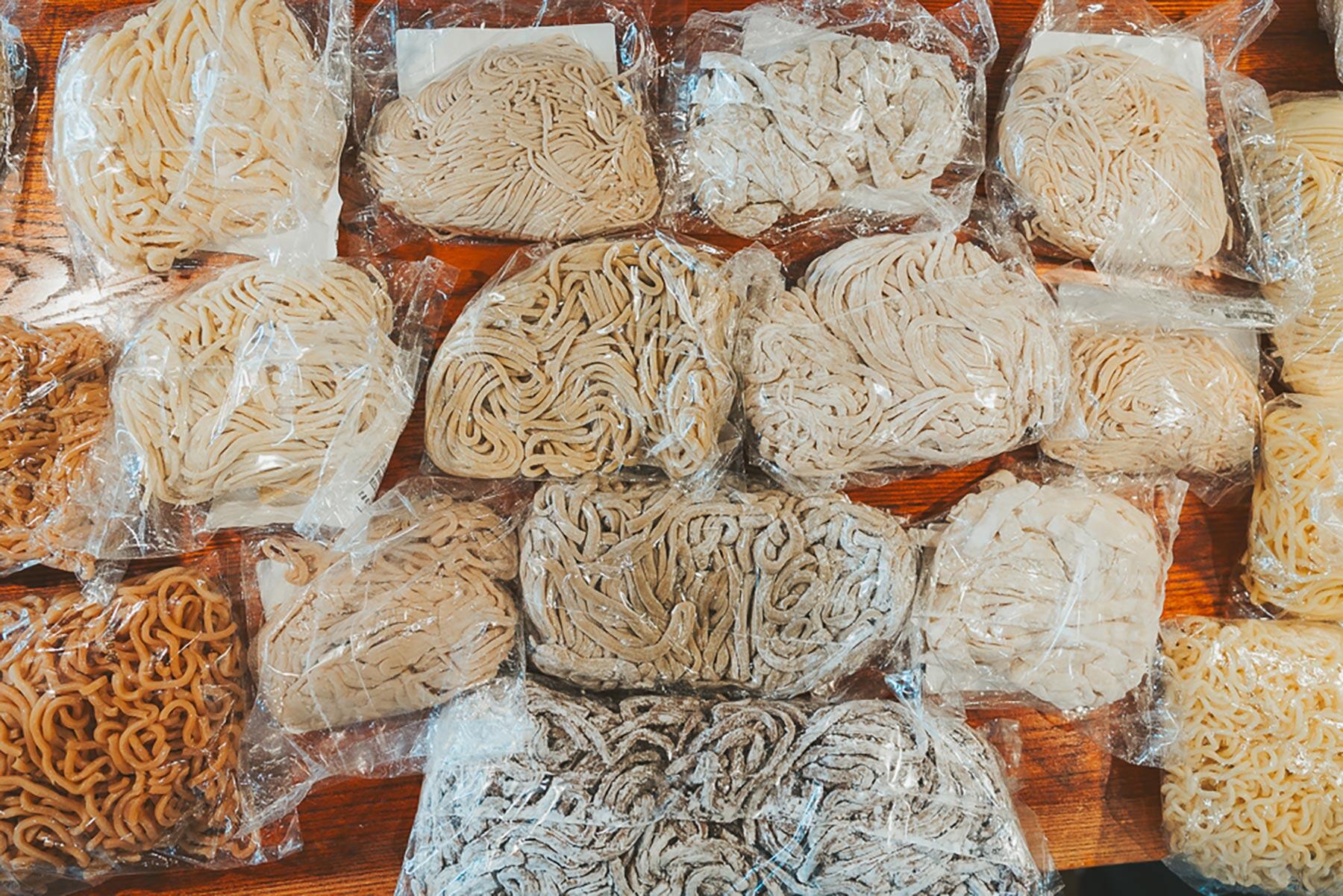 試食した麺のサンプル