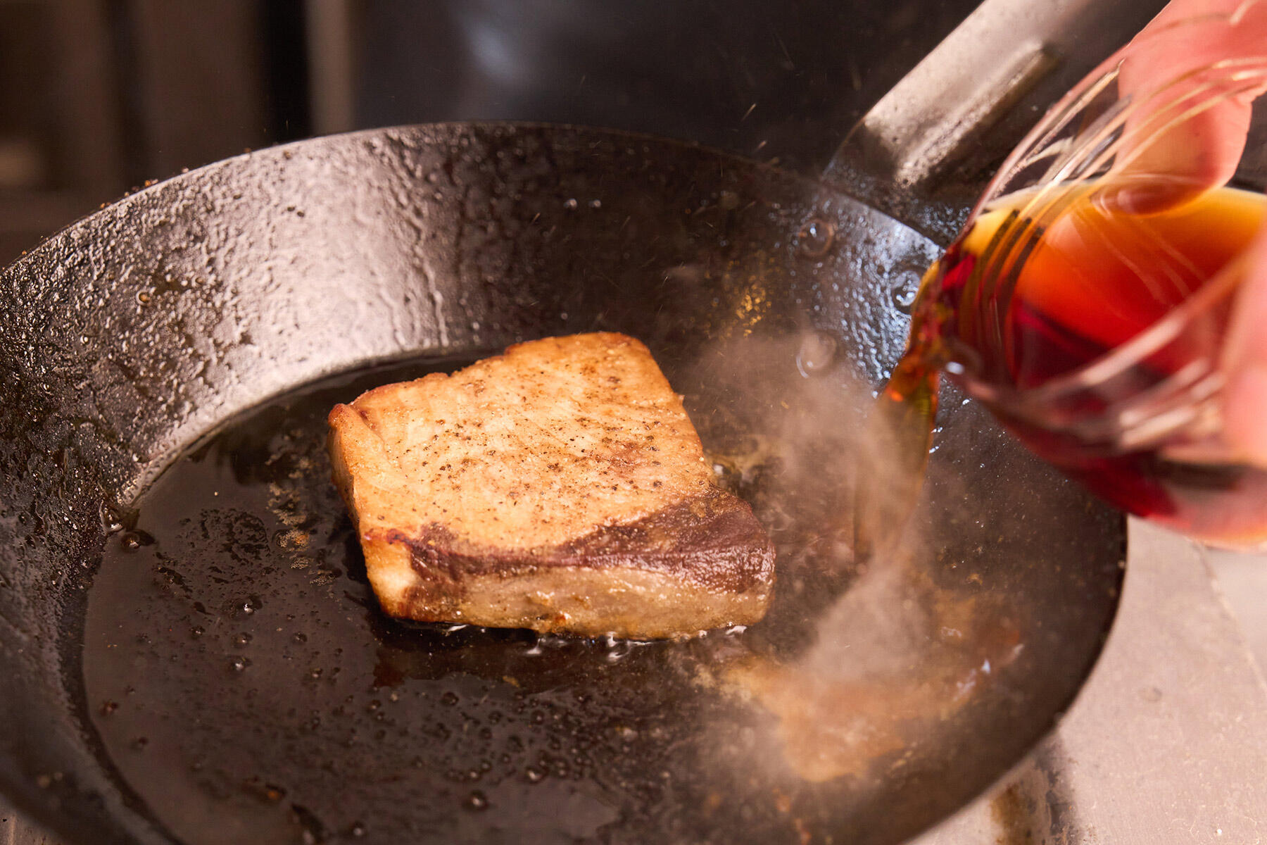 鰤を照り焼きにする