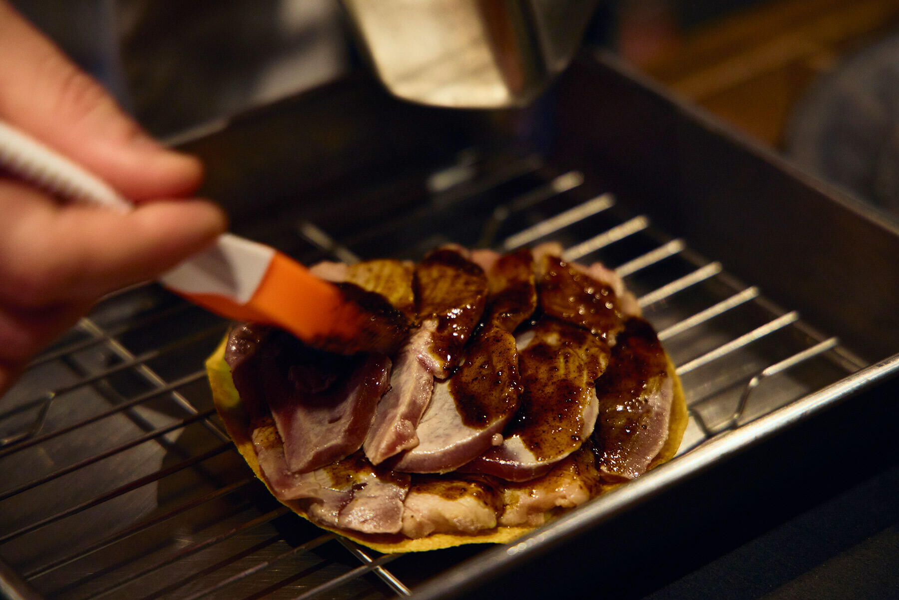 本マグロのトスターダ サルサマチャ