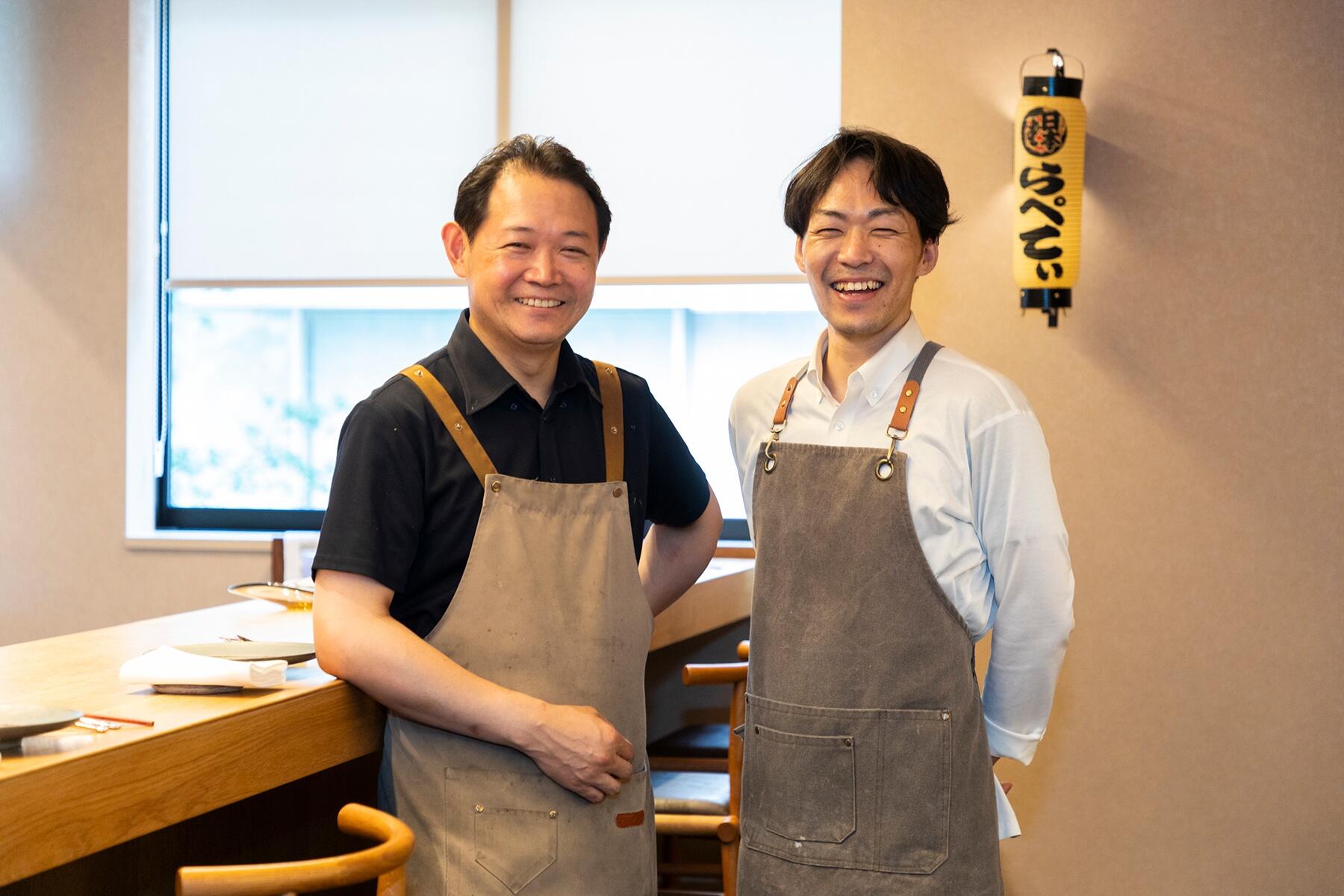 廣瀬翔太郎さん(右)と松本一平さん