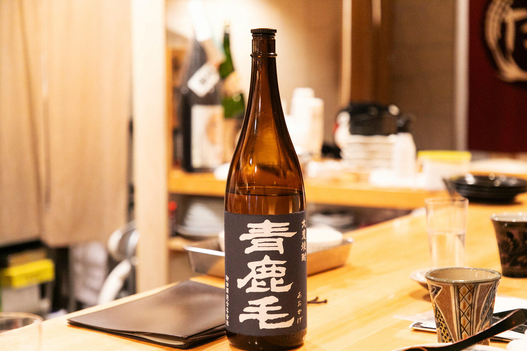 宮崎・柳田酒造 麦焼酎「青鹿毛」/水割り