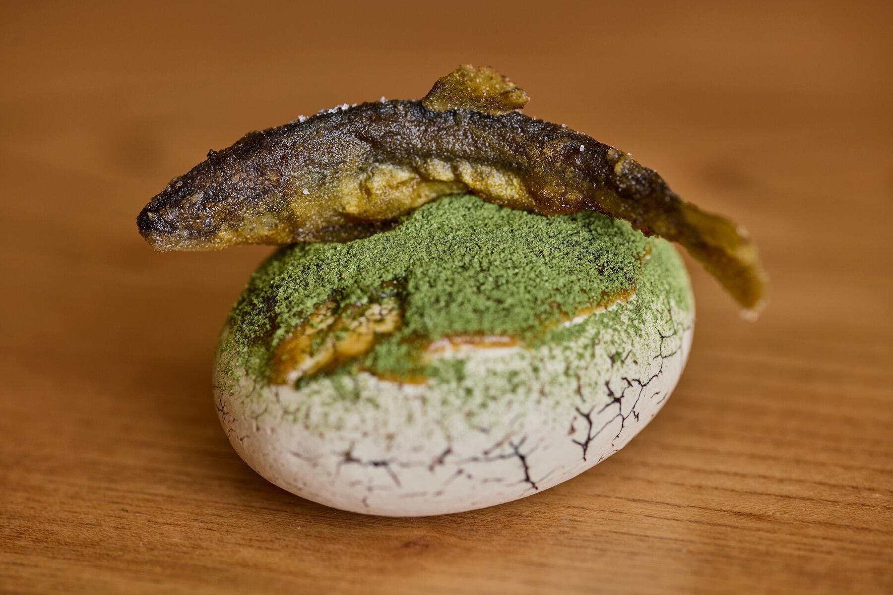 “苔を喰む鮎”
