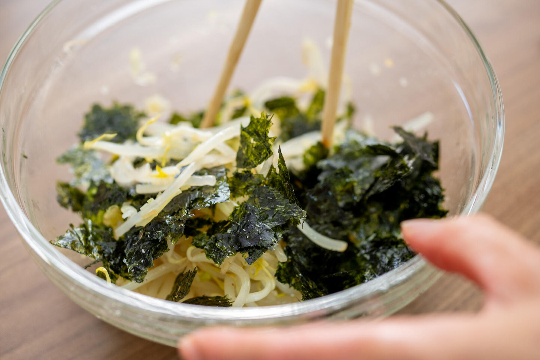 もう“もやし”をダメにしない！無限に食べられる“海苔ナムル”