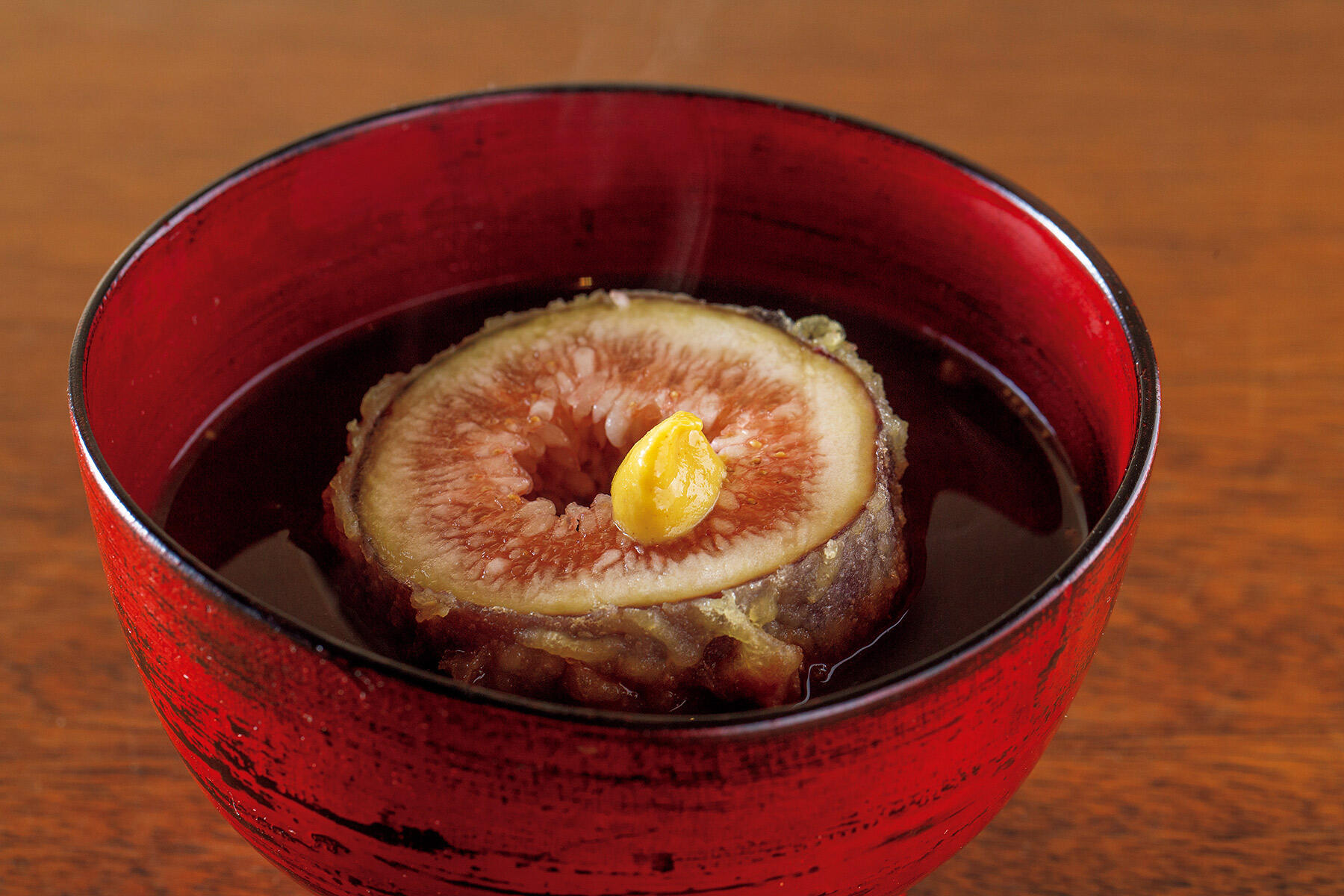 揚げいちじくの味噌汁