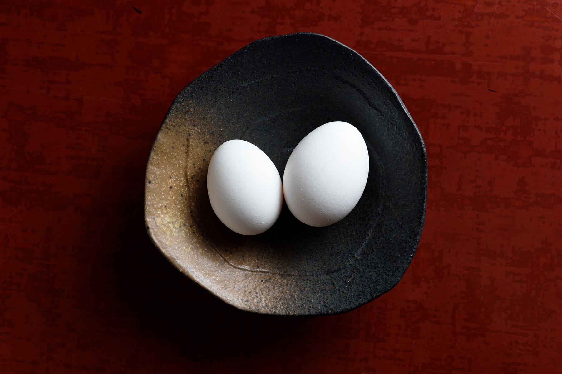 ふたつ並んだ卵
