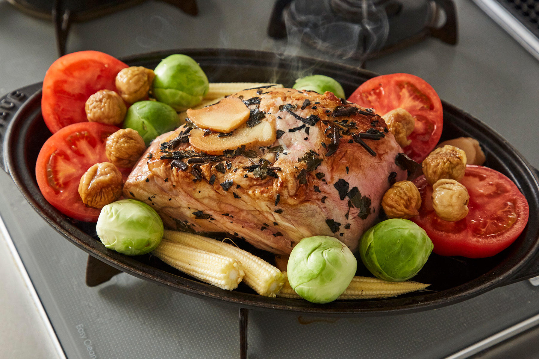 オーブンで焼く