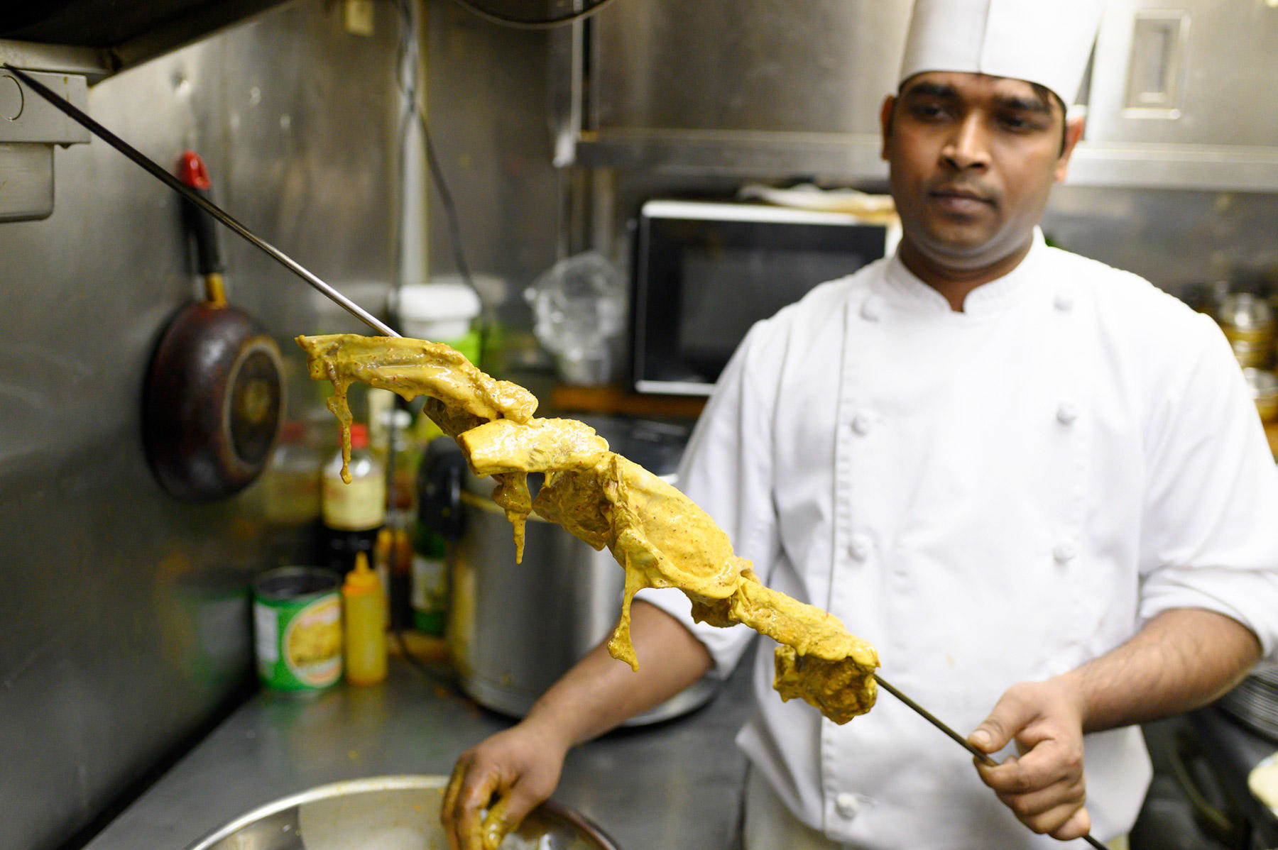 串刺しのラムチョップ