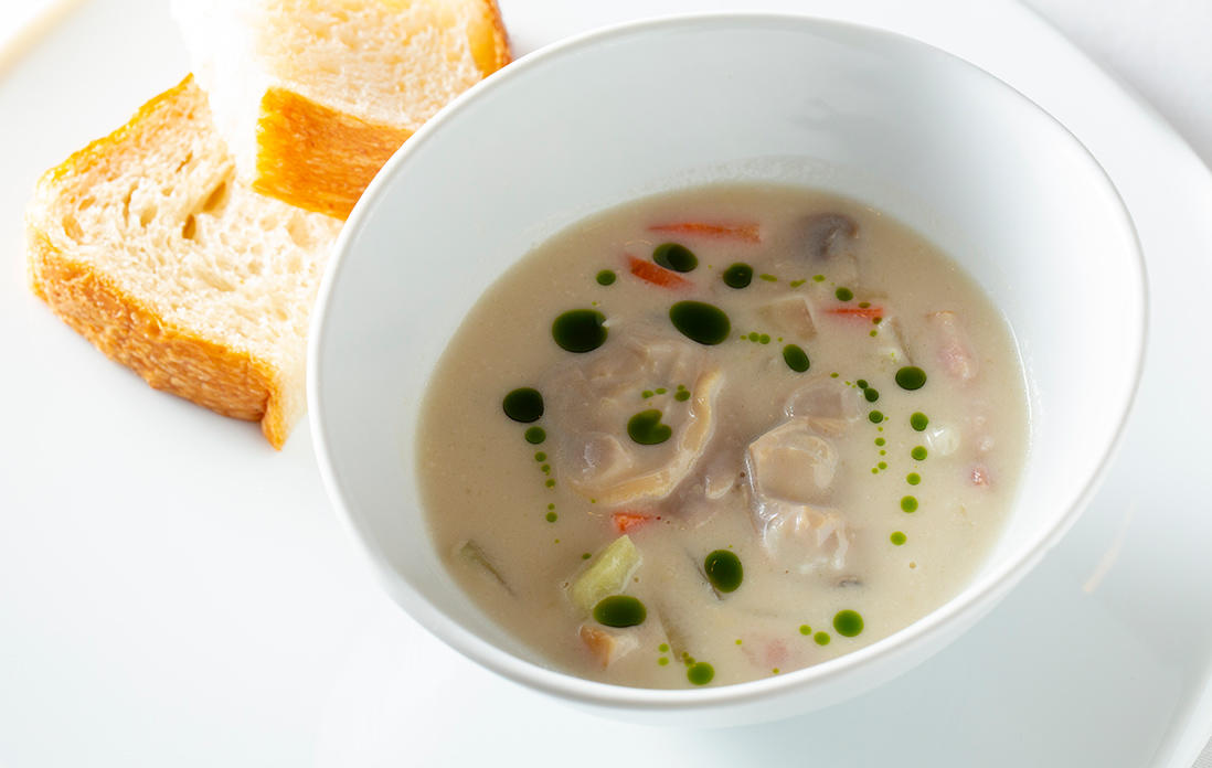 ハマグリのクラムチャウダー