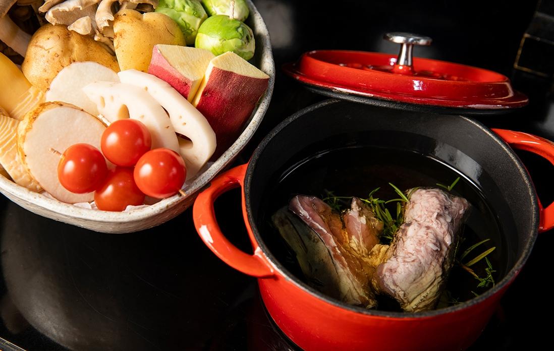 スペアリブのコンフィ