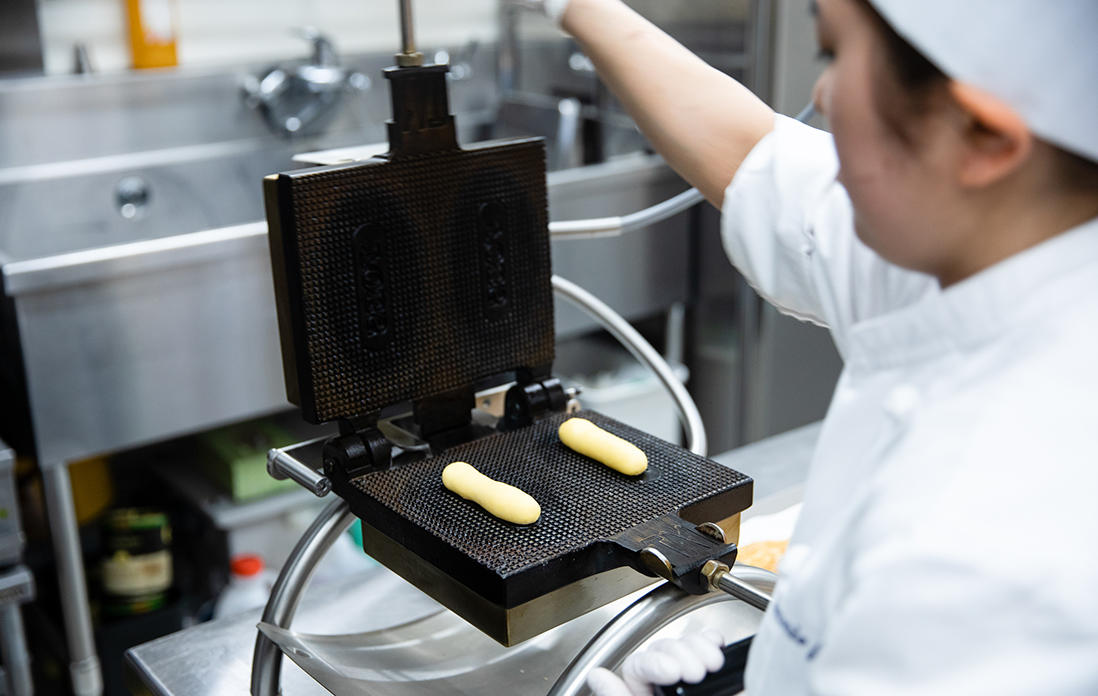 プレスしながら焼く