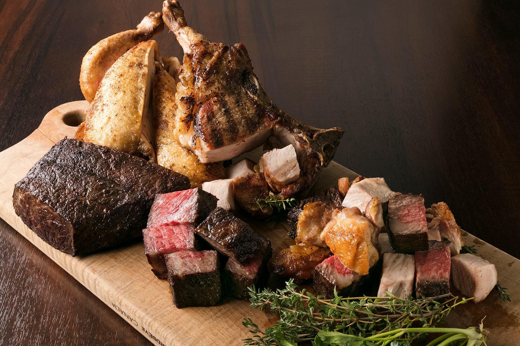 ステーキ3種盛り