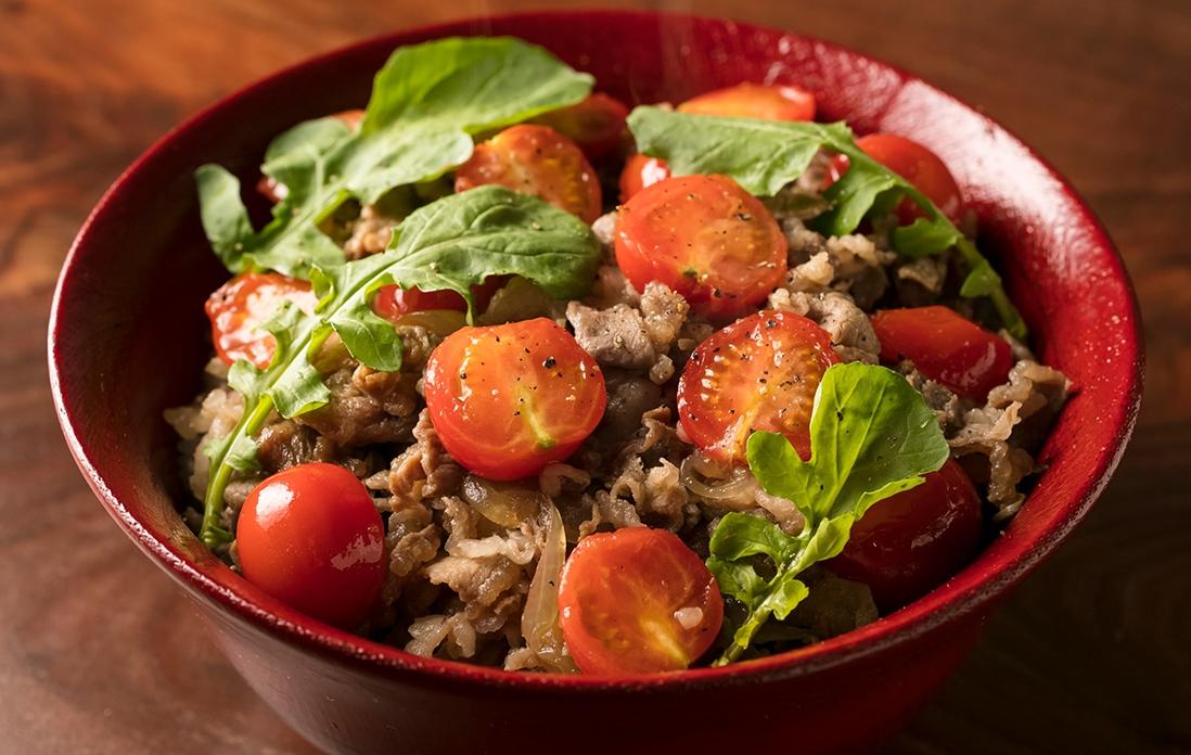 トマト牛丼