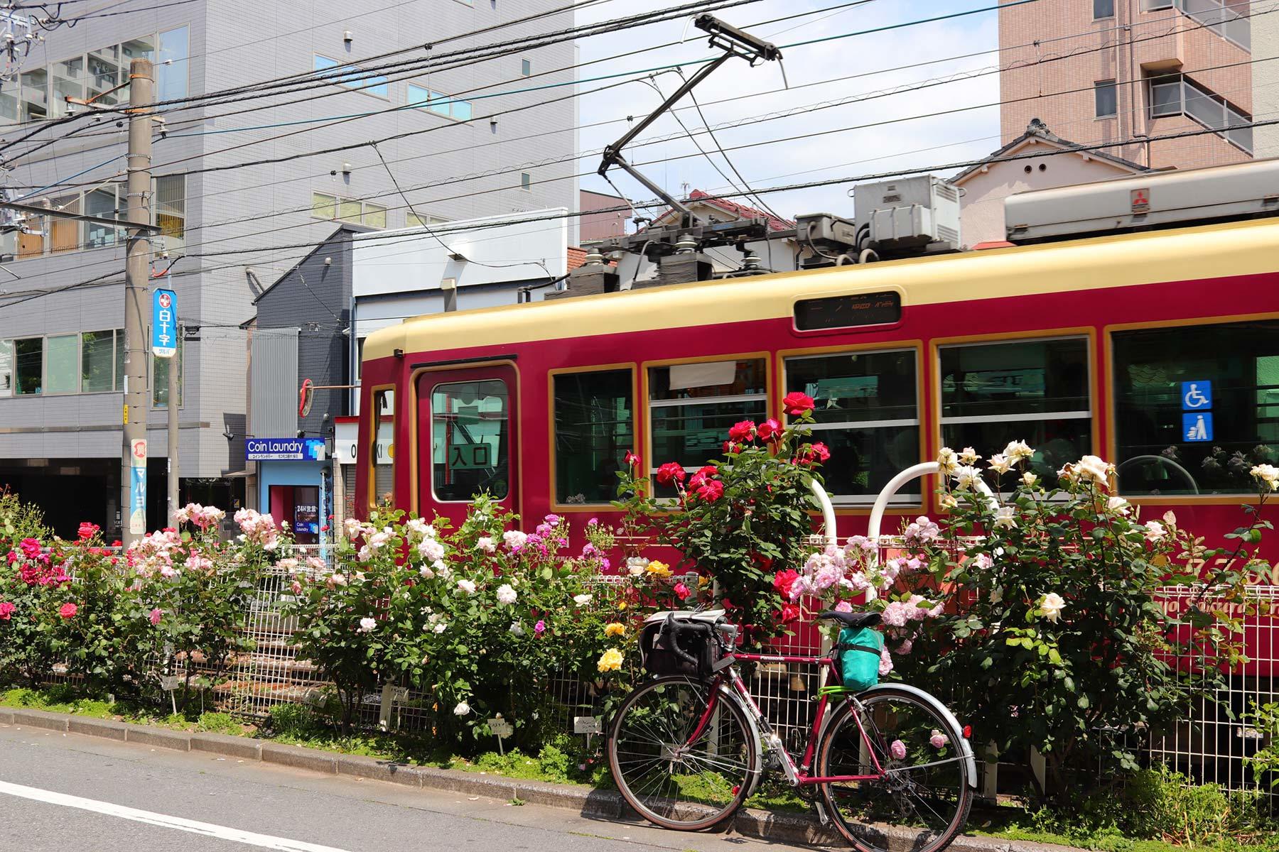 向原停留場周辺