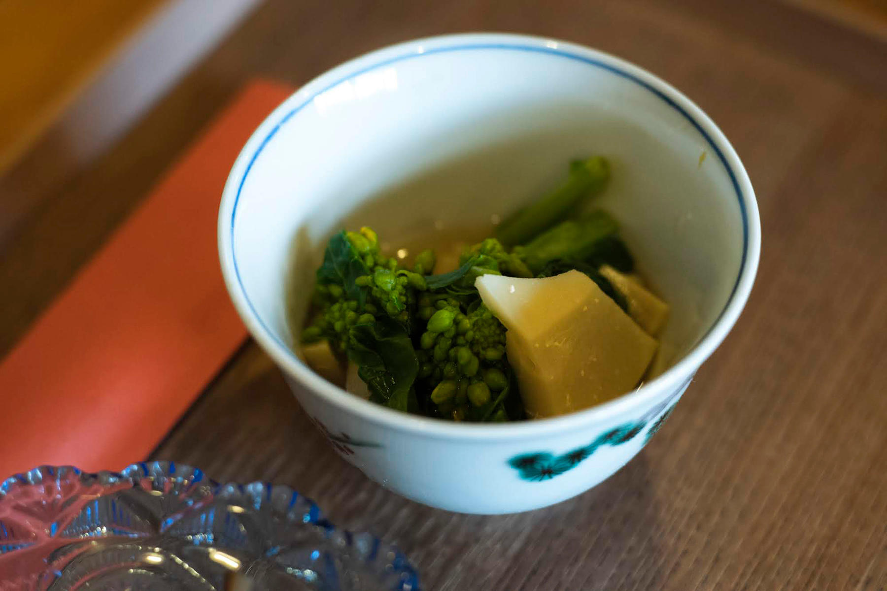 菜の花と筍のお浸し