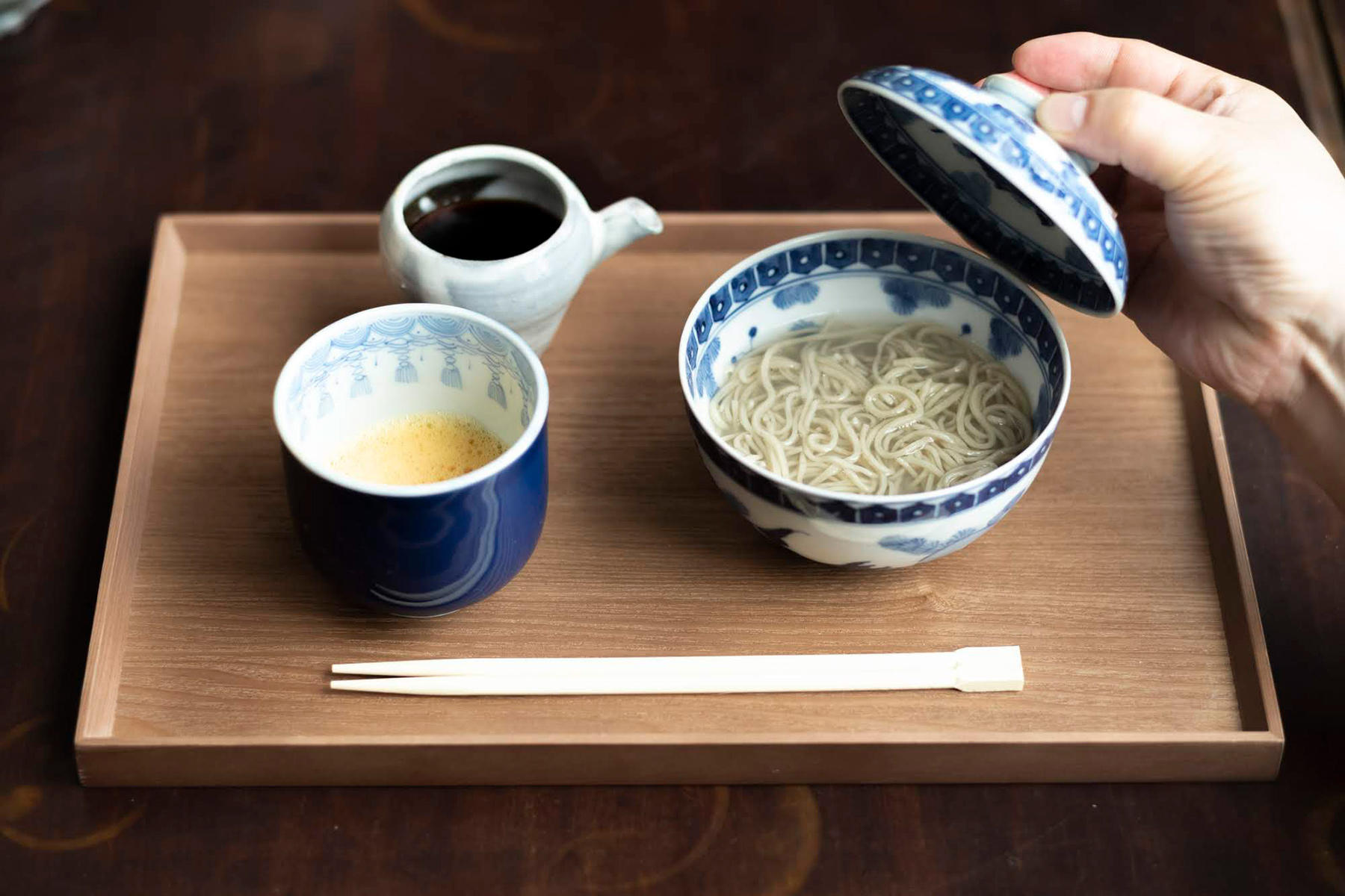 小福そばの釜あげとき玉そば