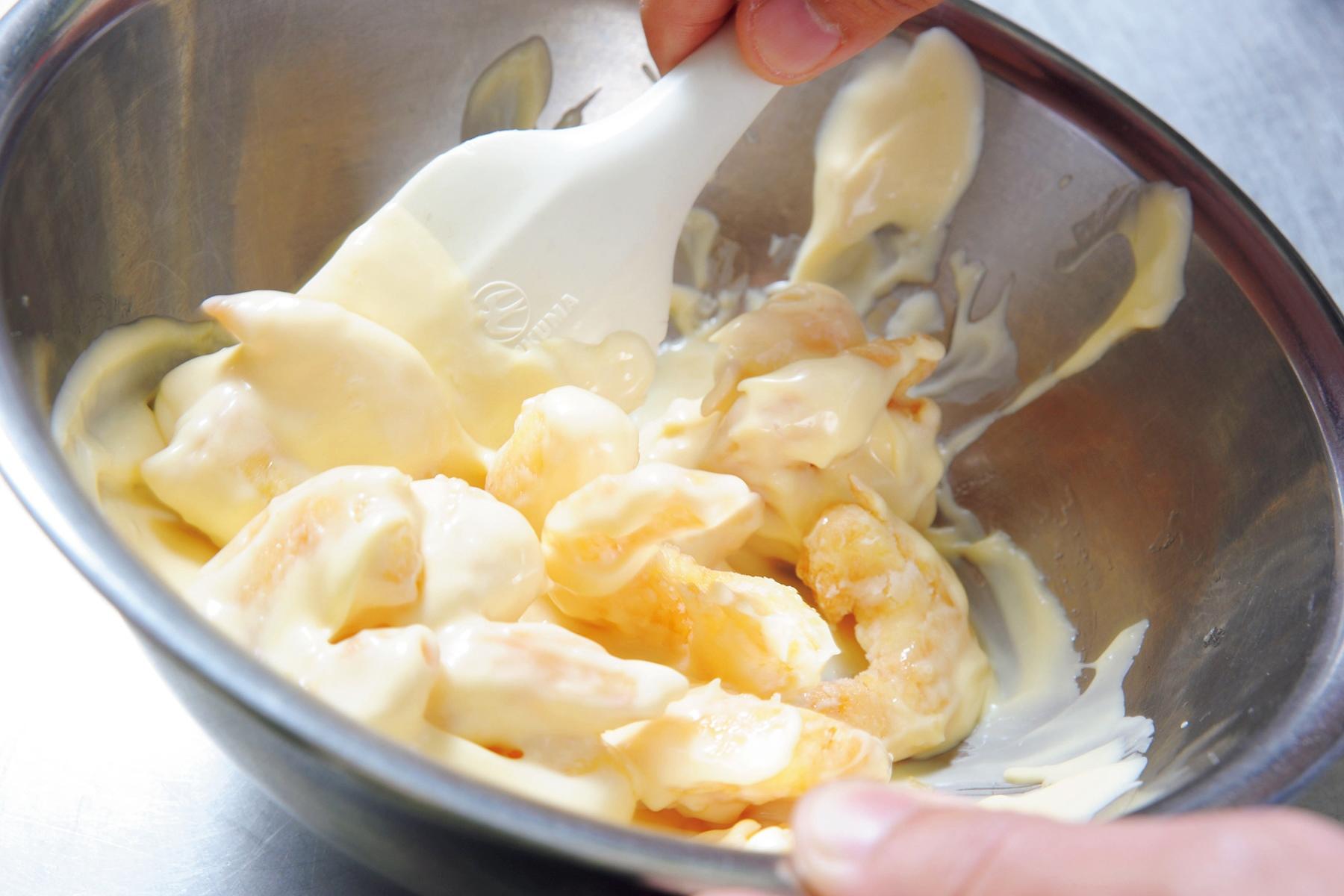 お好みの葉野菜を添えてもおいしい。