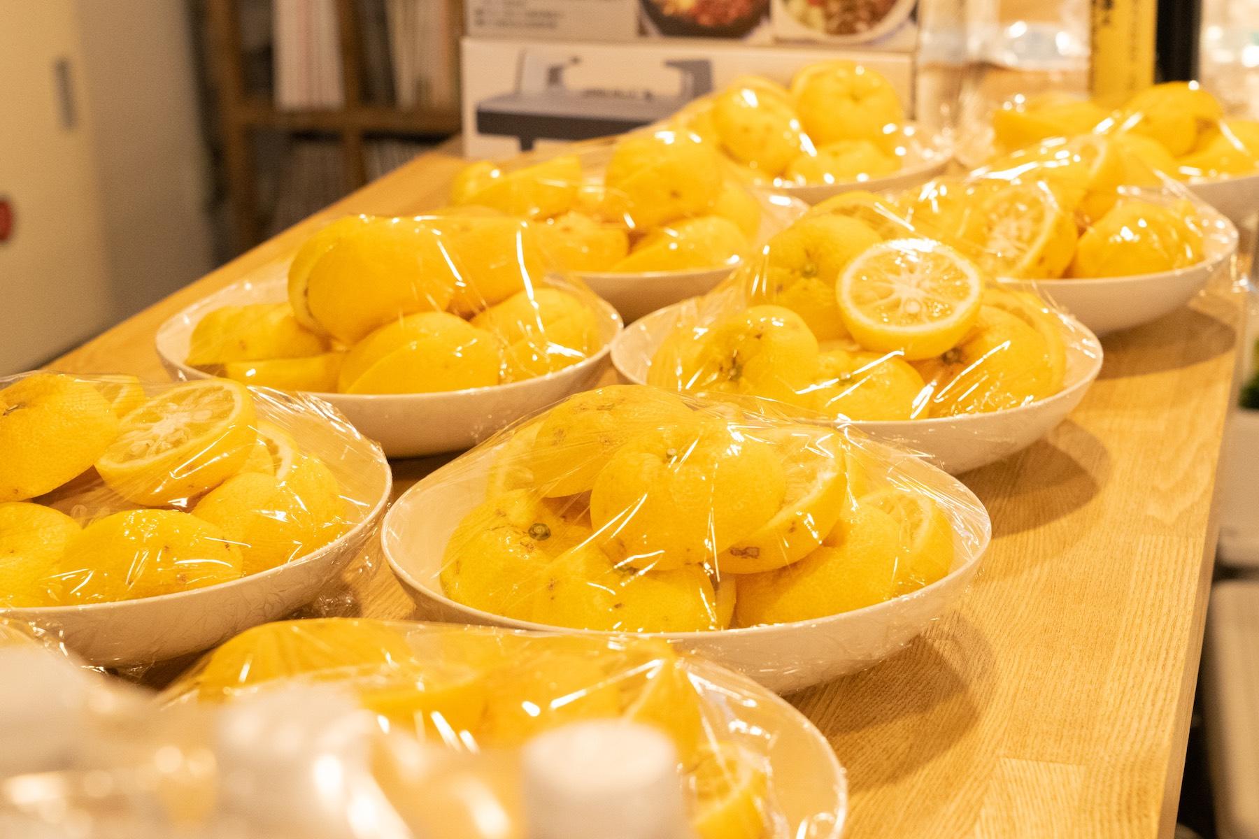 この日、用意したゆずの数は160個！