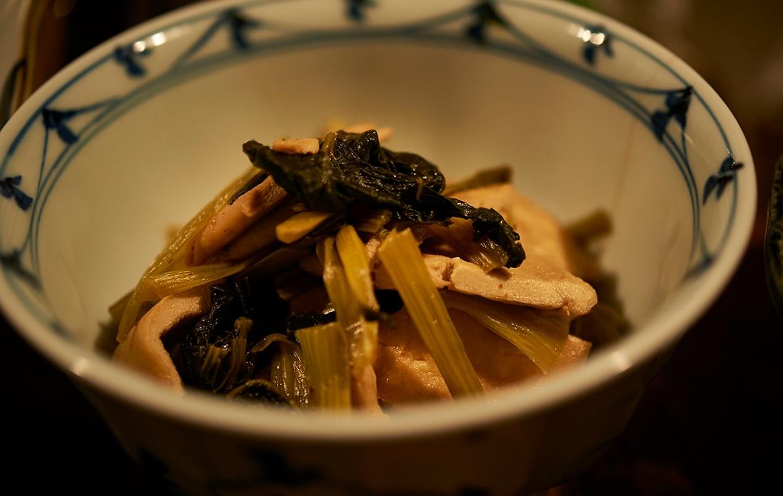 小松菜の煮びたし。