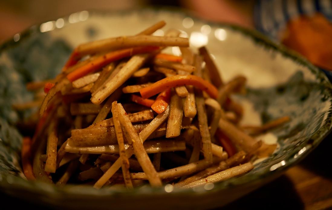 きんぴらごぼう。