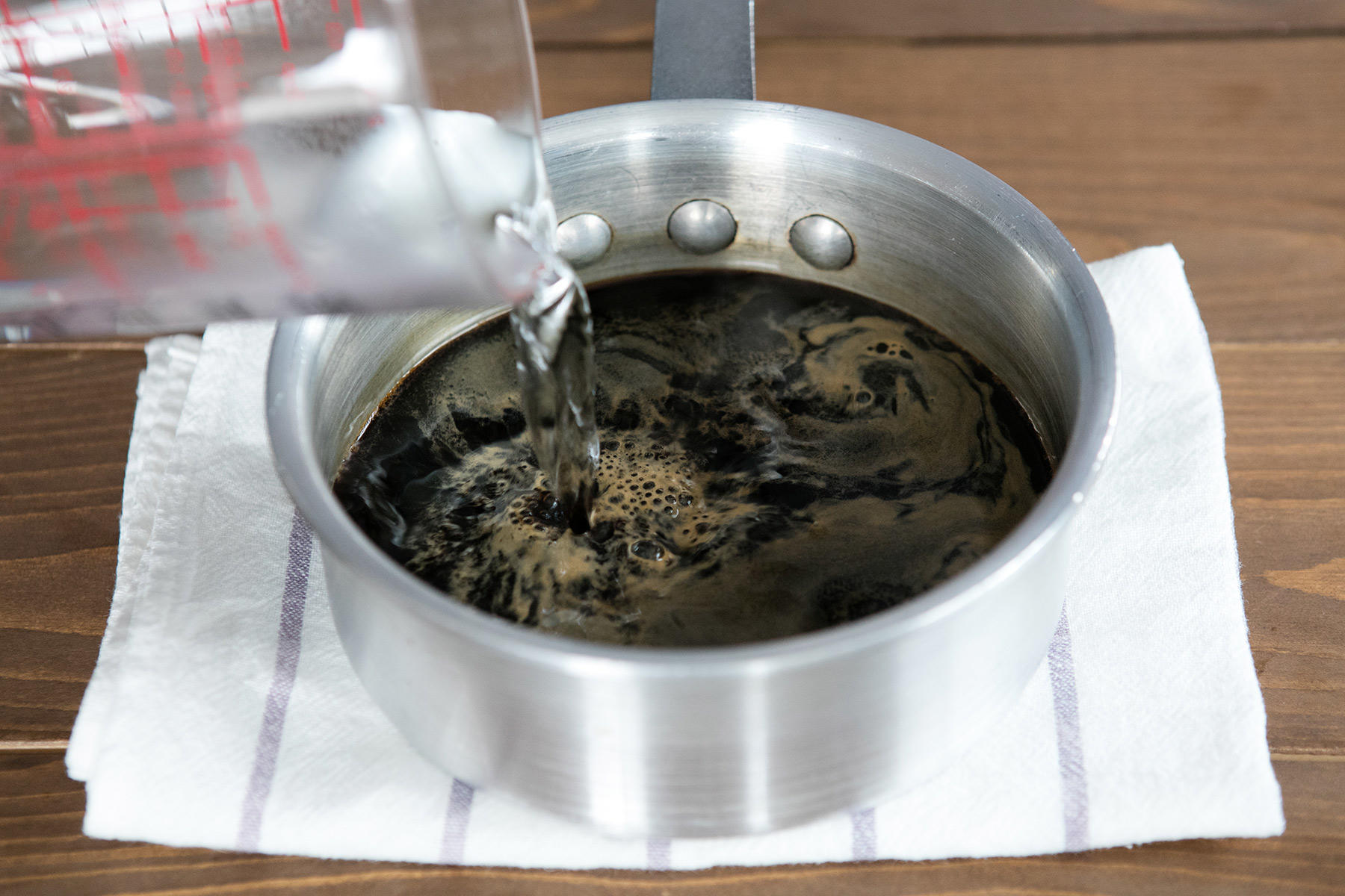 コーヒーを温める