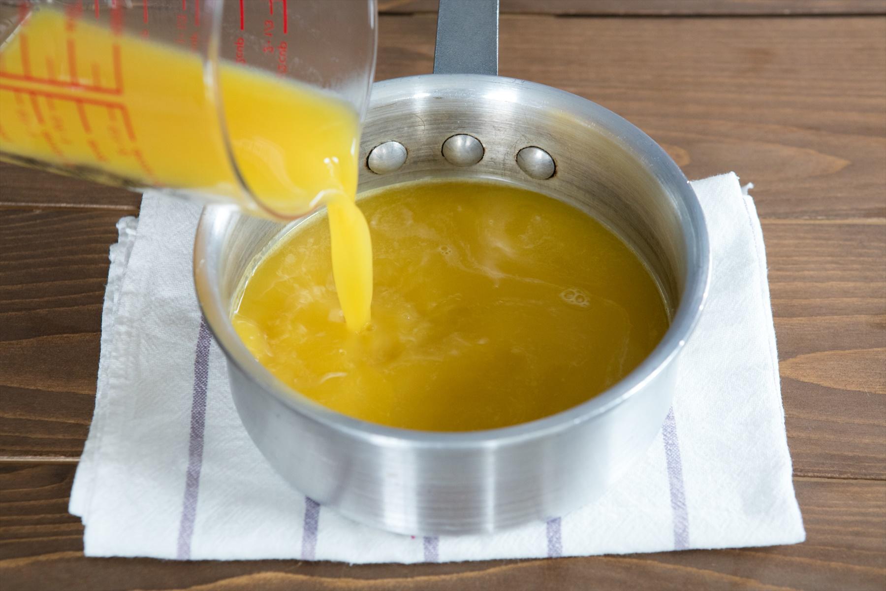 ジュースを温める