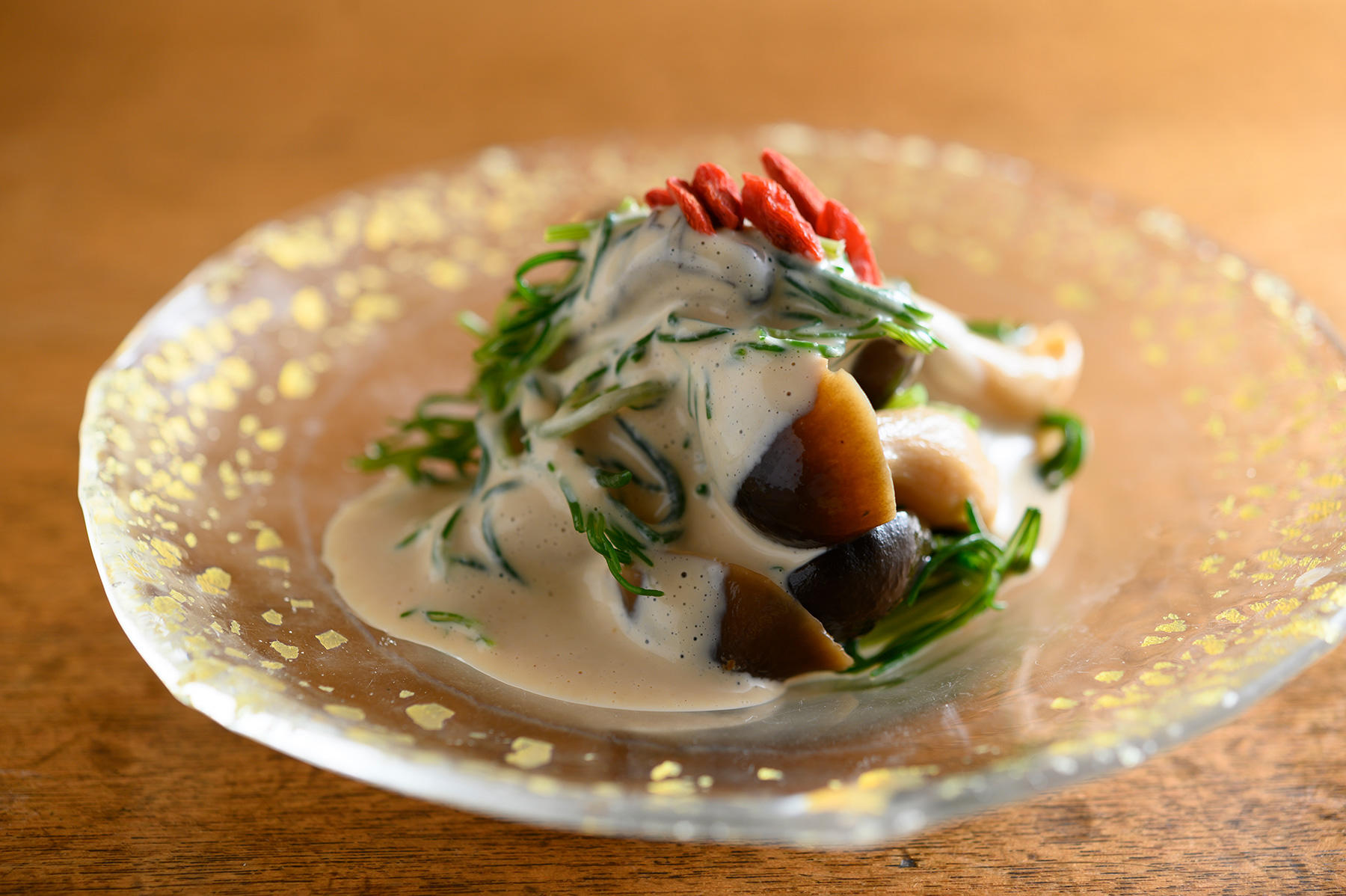 きのことおかひじきの白和え680円