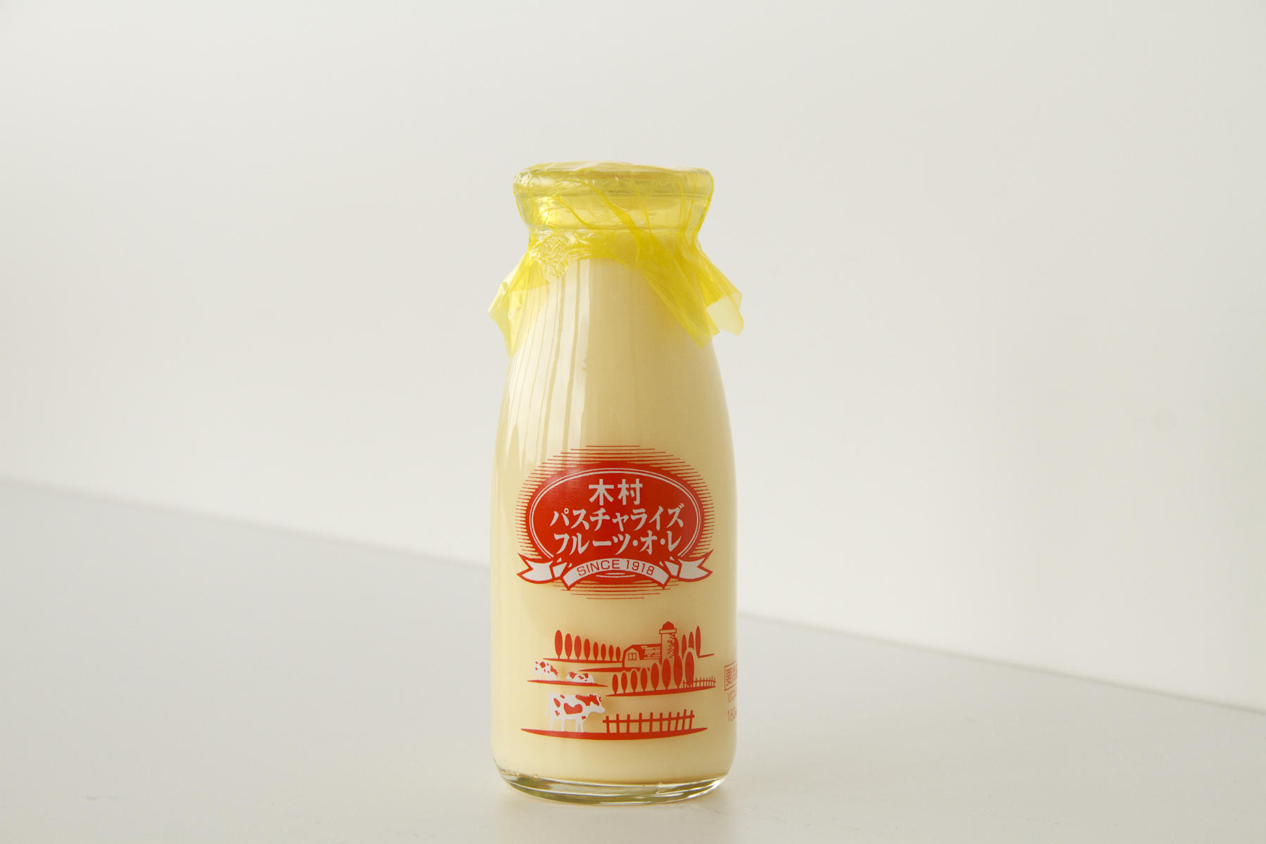 「木村パスチャライズフルーツ・オ・レ」。販売価格は、175円。福島県いわき市内のスーパー、自販機や東京都にある「ふくしま館MIDETTE」「いなげや」などで販売。