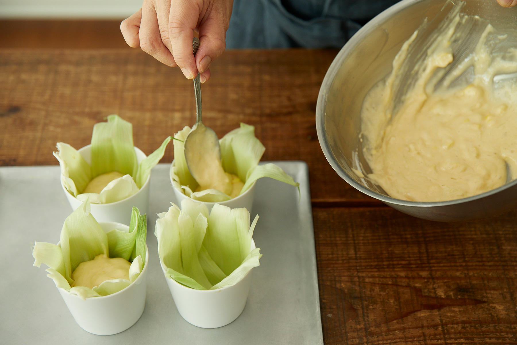 カップに入れる