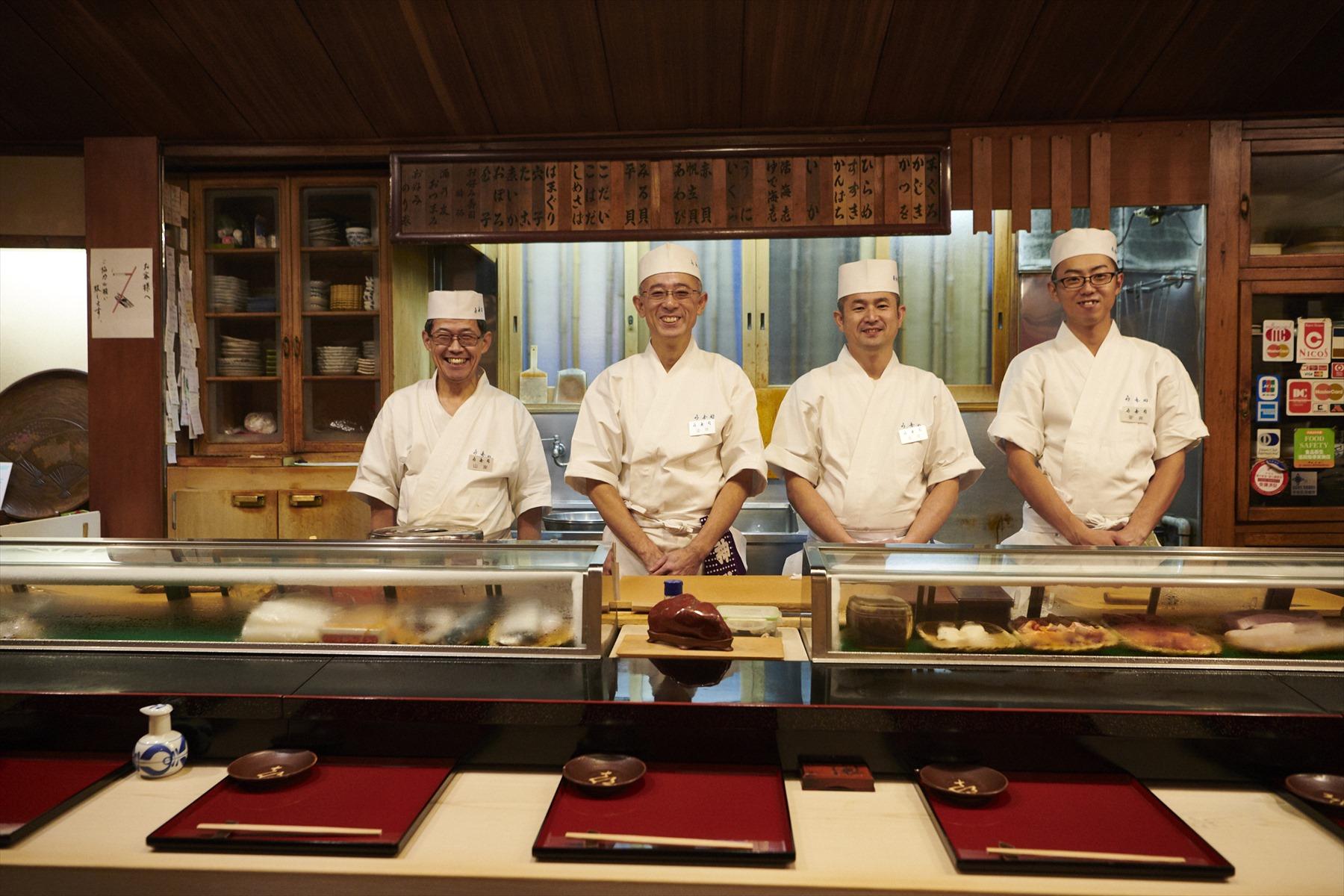 現在の「㐂寿司」の暖簾を守る面々