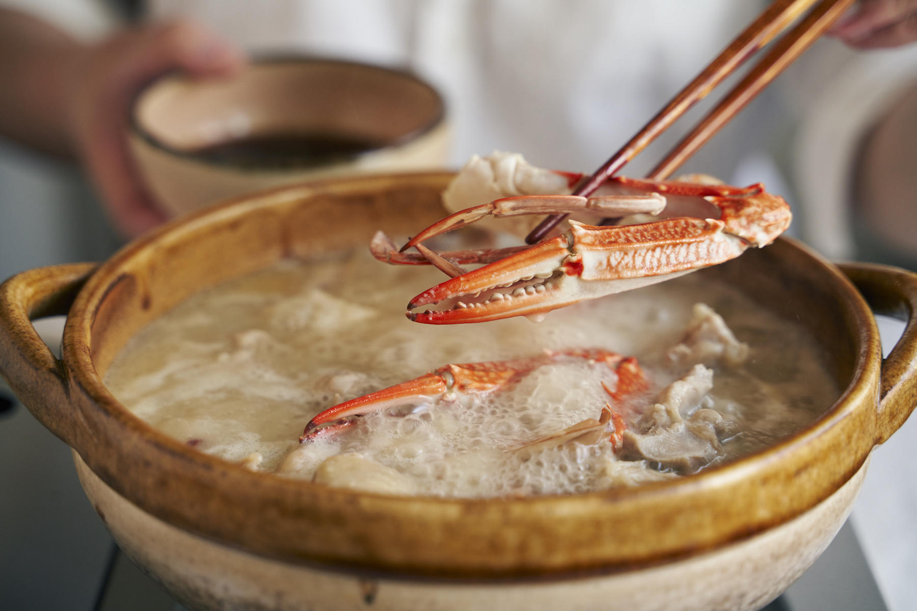鶏肉と蟹の大根鍋