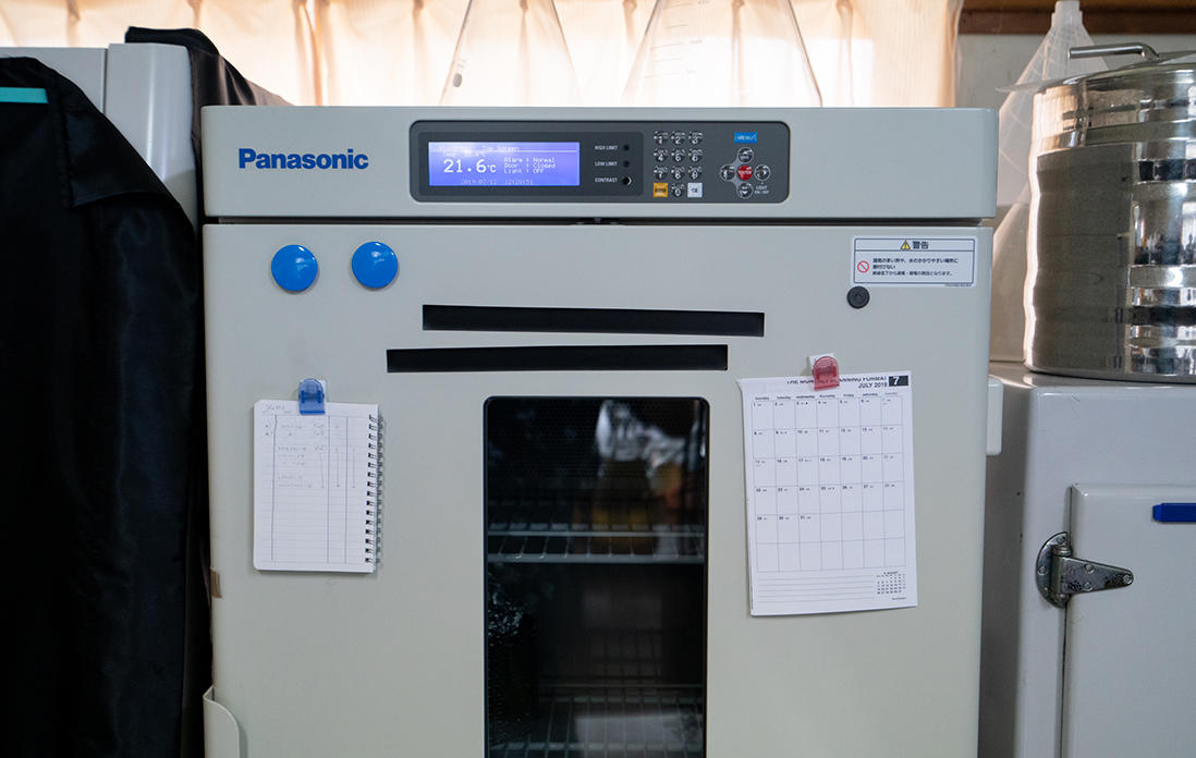 熊本酵母の培養研究室