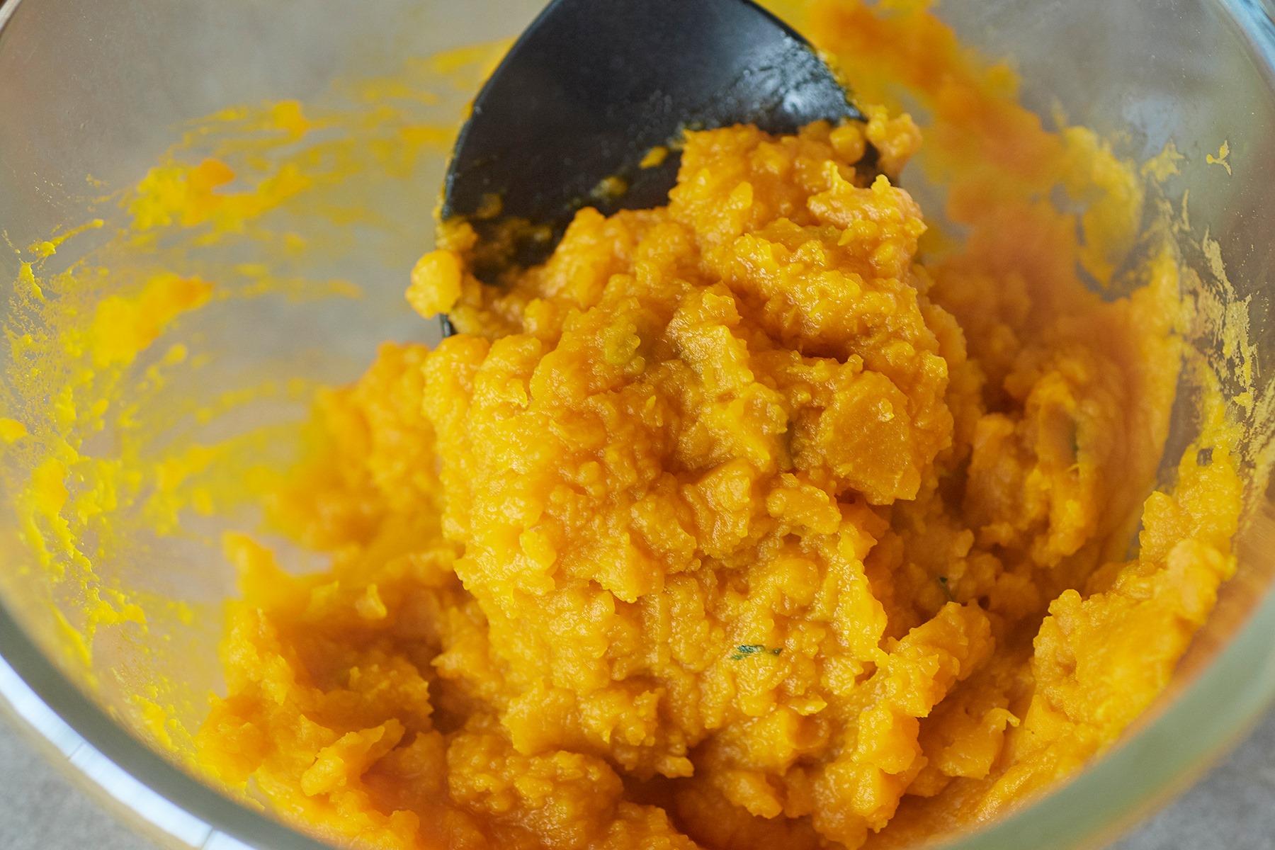 つぶしたかぼちゃ
