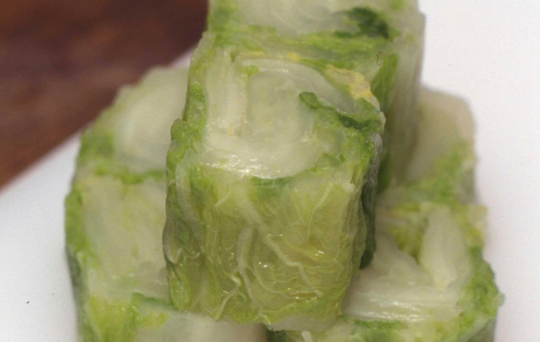 白菜を下ゆでする