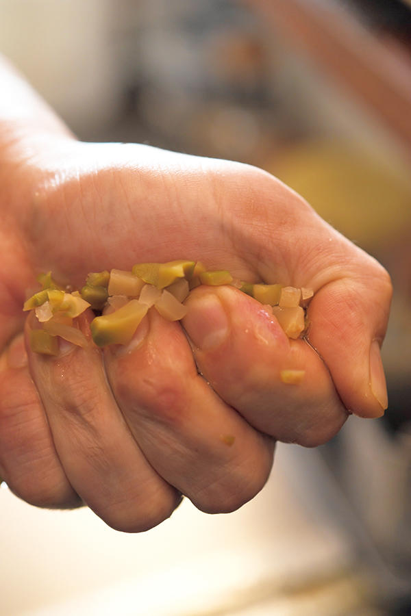 ザーサイの塩を抜く