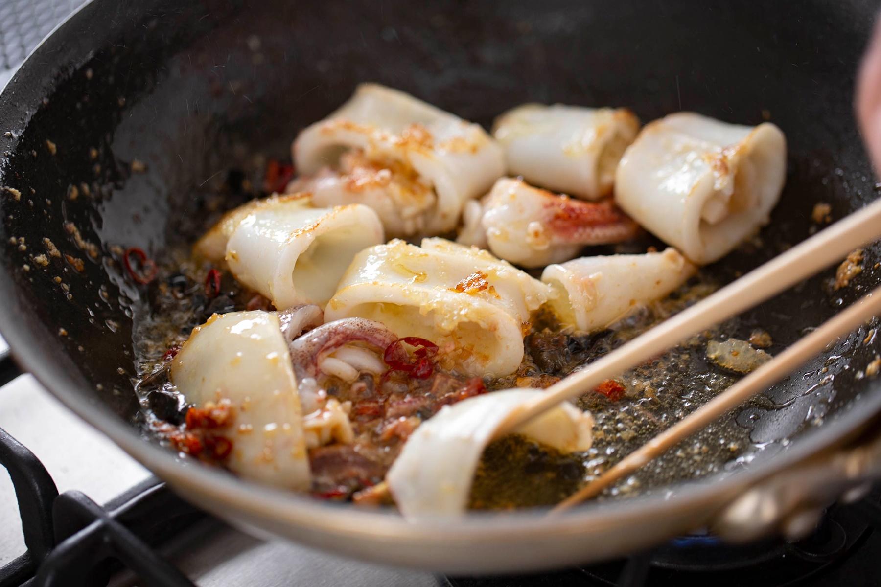 ヤリイカのソテー