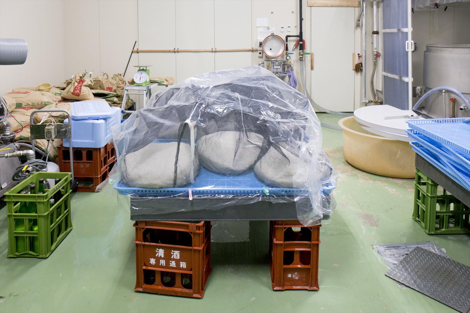 ビニール袋をかけて、終了