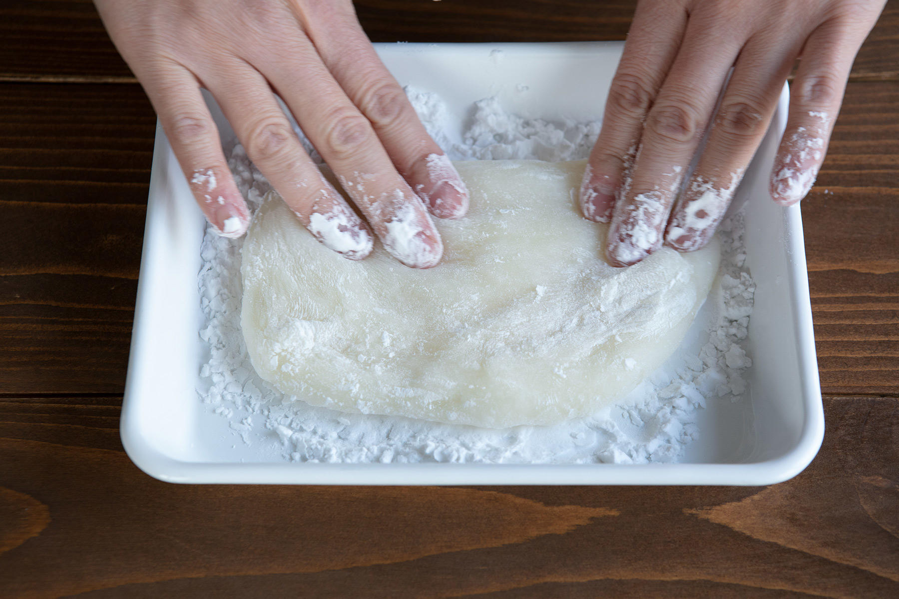 生地を五等分する