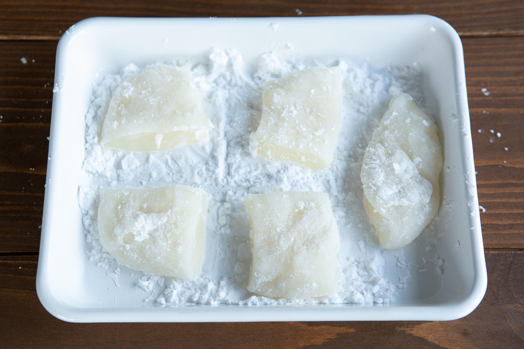 生地を五等分する