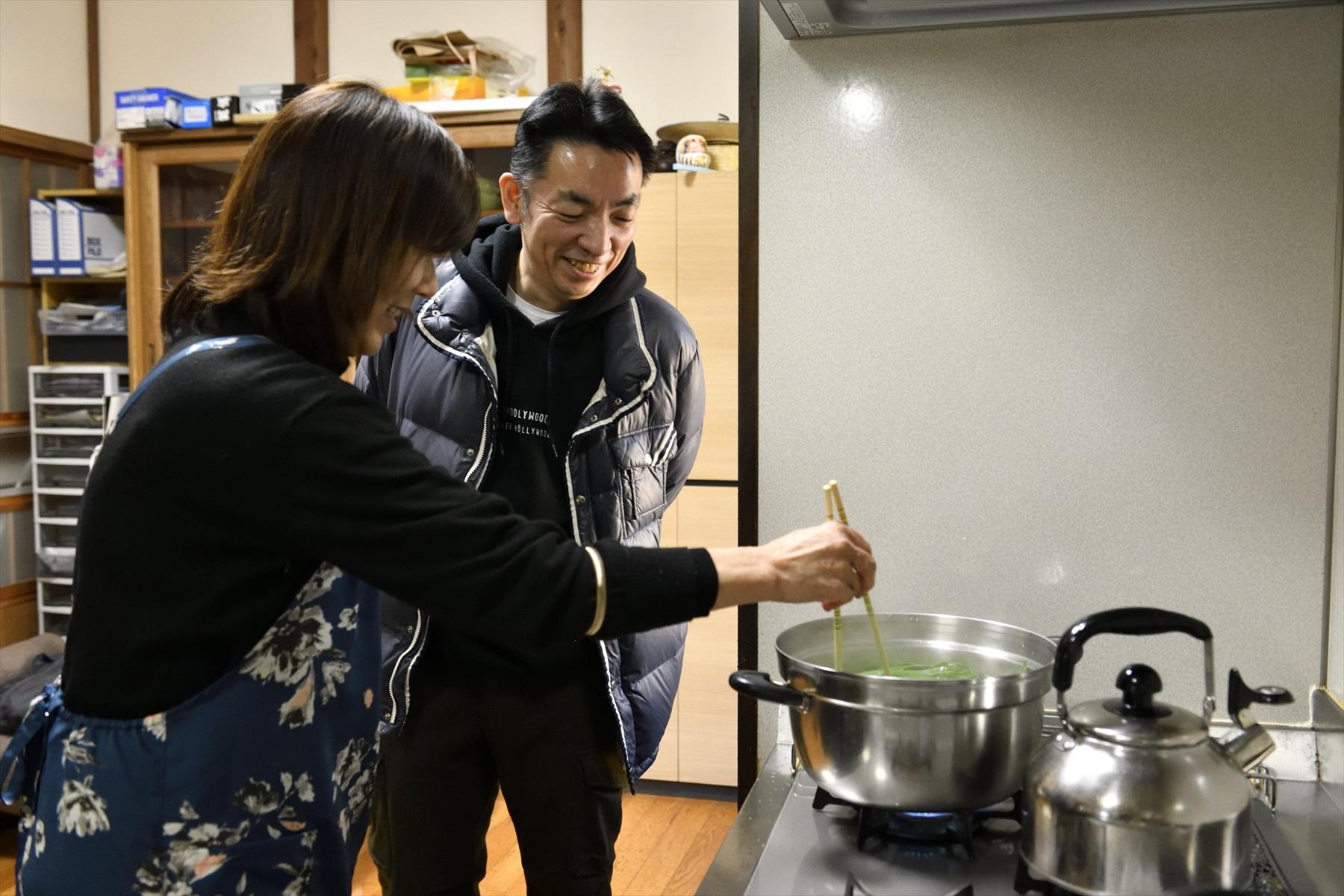 東ヶ崎さんの奥様と佐藤さん