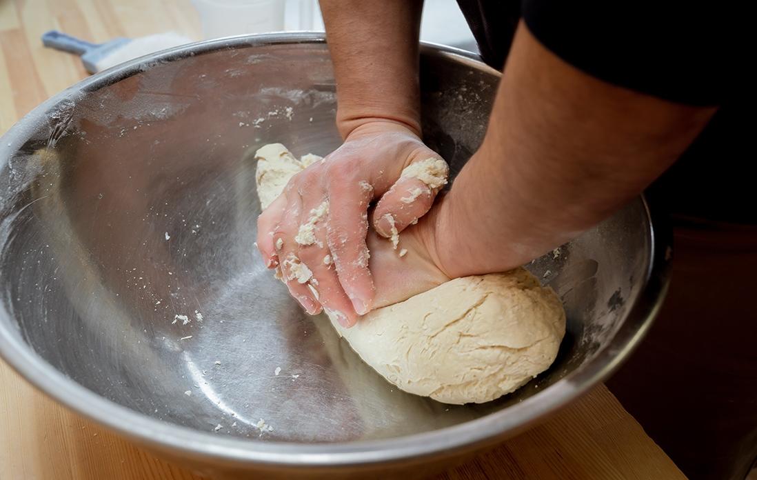 青竹手打ち工程