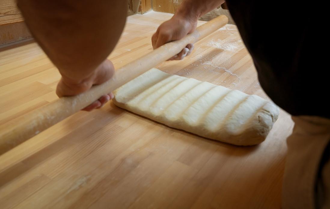 青竹手打ち工程