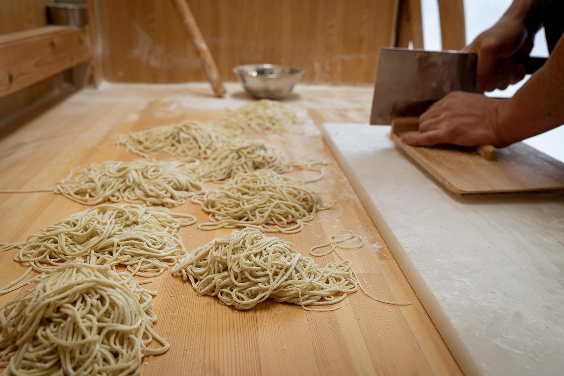 青竹手打ち工程